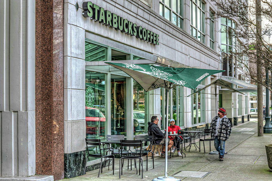 Starbucks in the City Photograph by Spencer McDonald