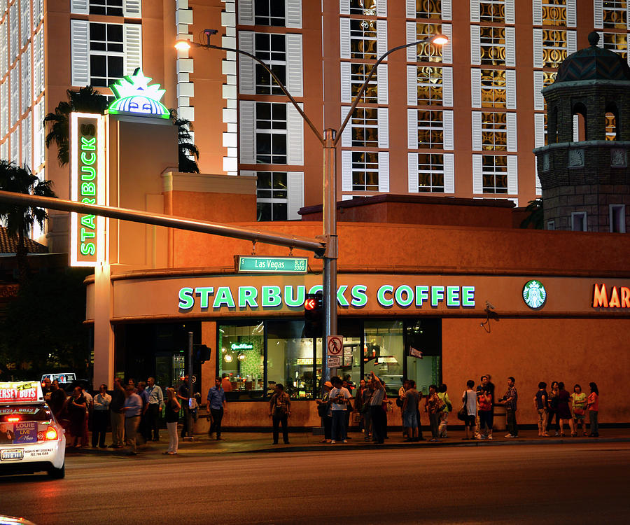 Starbucks Las Vegas Blvd Photograph by David Lee Thompson