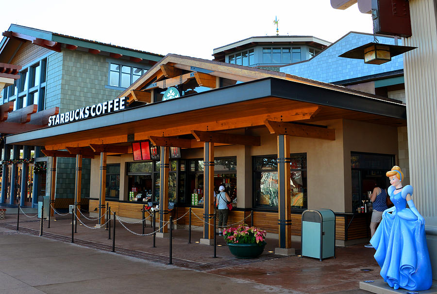 Starbucks outdoor store Disney Springs Photograph by David Lee Thompson