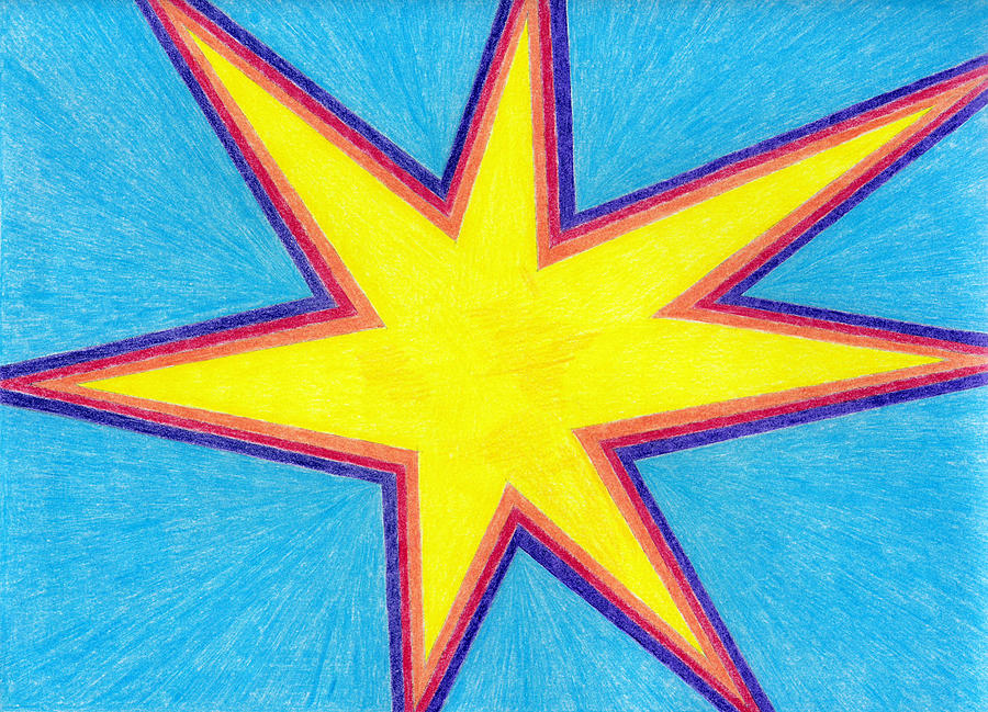 Starburst Drawing by Eric Forster