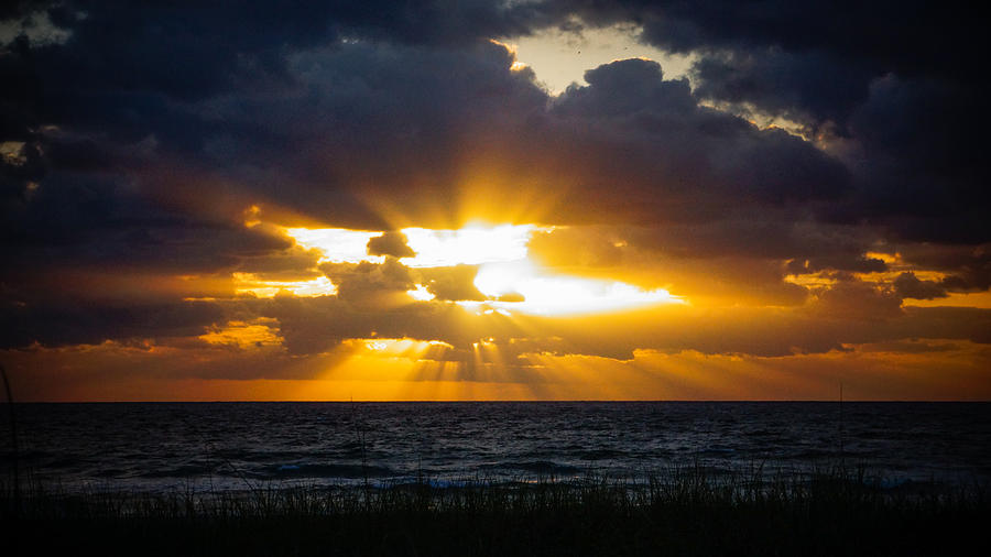 Starburst Sunrise Delray Beach Florida Photograph by Lawrence S Richardson Jr