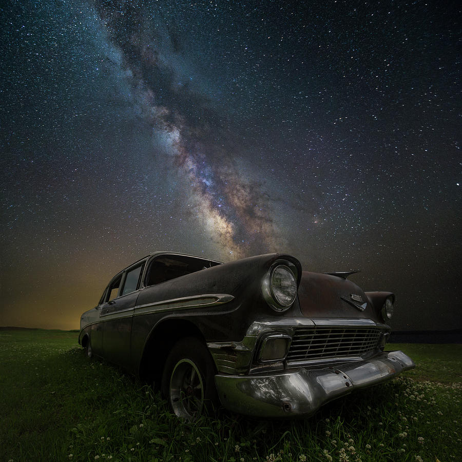 Chevy Photograph - Stardust and Rust chevy by Aaron J Groen