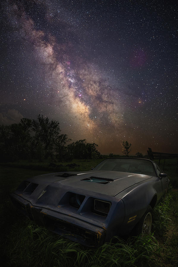 Milky Way Photograph - Stardust and Rust - Firebird by Aaron J Groen