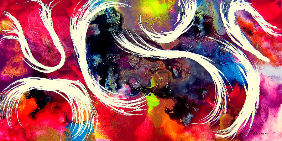 Contemporary Abstract Painting - Stardust In Your Eyes by Tylo Jacobs Contemporary Abstract Painting - Stardust In Your Eyes by Tylo Jacobs