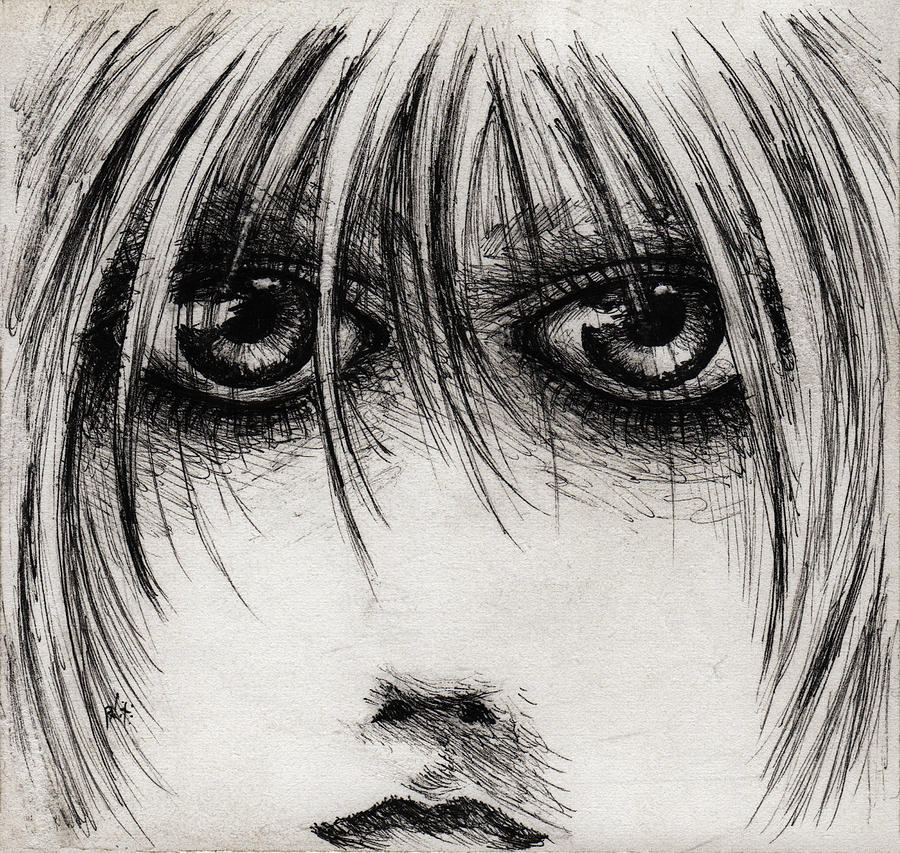 Stare at Me Drawing by William Russell Nowicki | Fine Art America