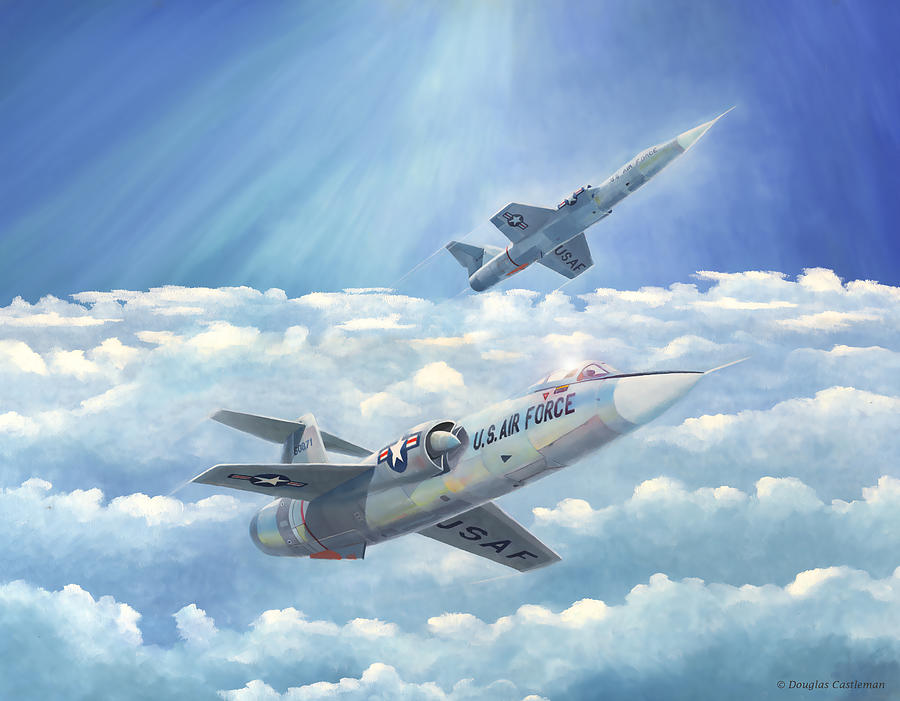 Starfighters Painting by Douglas Castleman