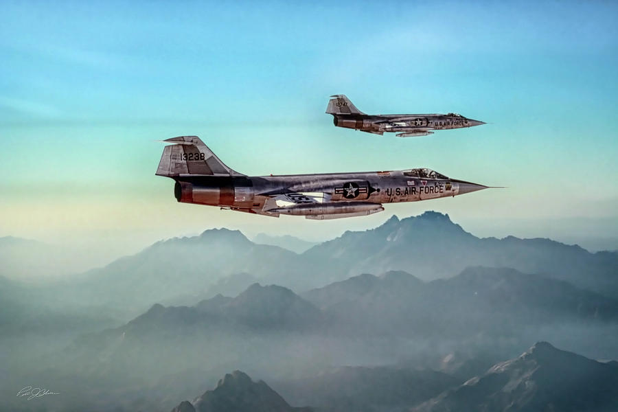 Vintage Digital Art - Starfighters by Peter Chilelli