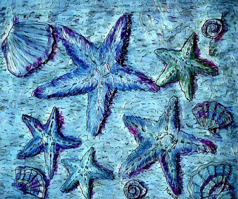Starfish 2 Digital Art by Megan Walsh