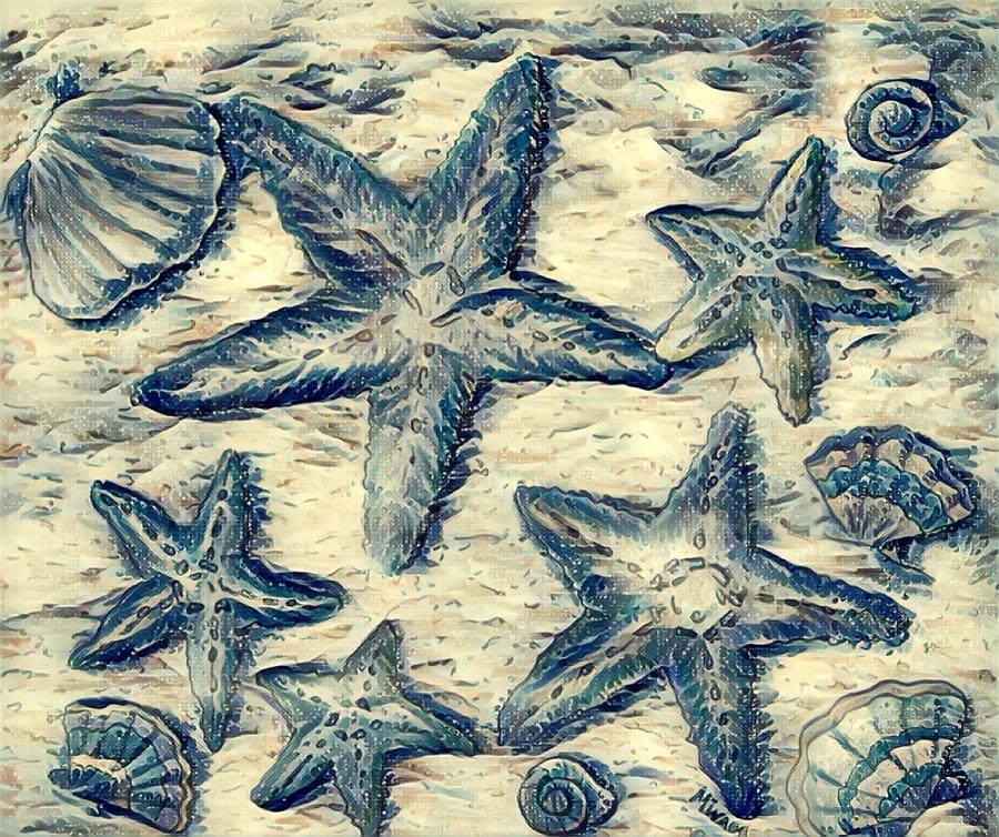 Starfish  Digital Art by Megan Walsh