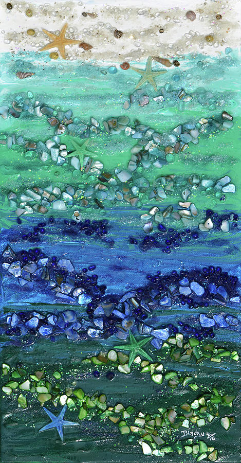 Abstract Painting - Starfish Odyssey by Donna Blackhall