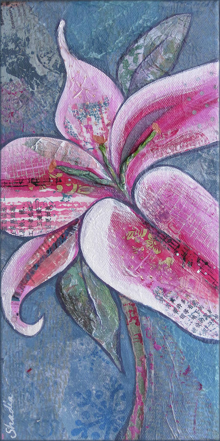 Lily Painting - Stargazer I by Shadia Derbyshire