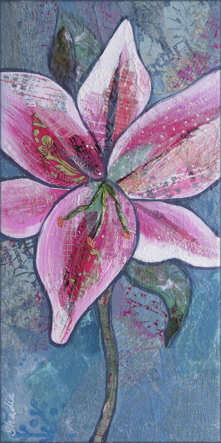 Lily Painting - Stargazer II by Shadia Derbyshire