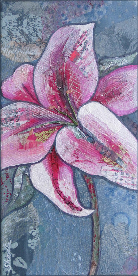 Lily Painting - Stargazer III by Shadia Derbyshire