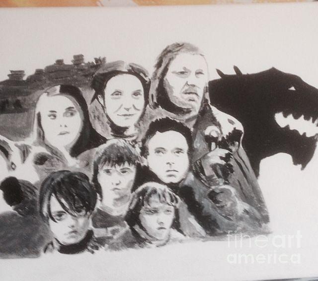 Stark Family Painting by Audrey Pollitt