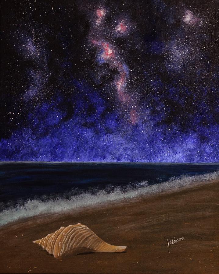 Starlight Beach Painting by Jessie Adelmann