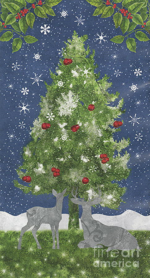 Starlight Christmas XI Painting by Mindy Sommers
