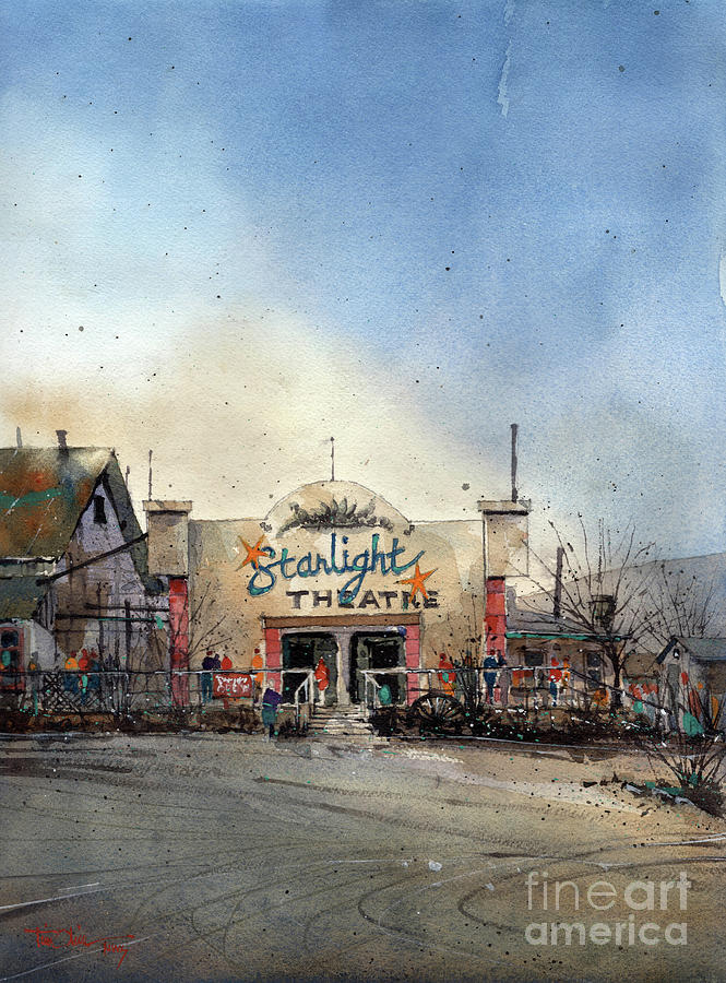 Ghost Town Painting - Starlight Theater by Tim Oliver
