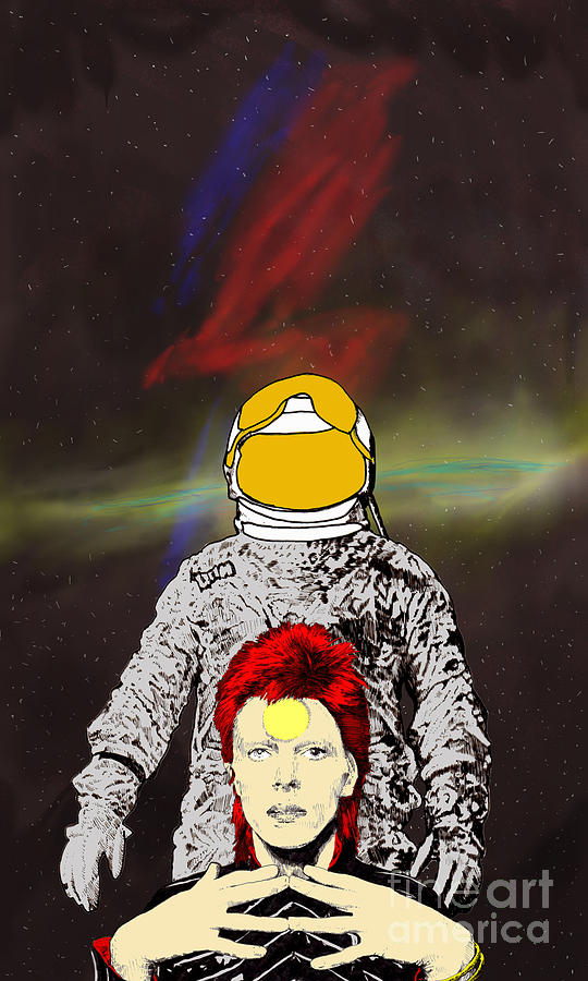 Starman Bowie Digital Art by Jason Tricktop Matthews
