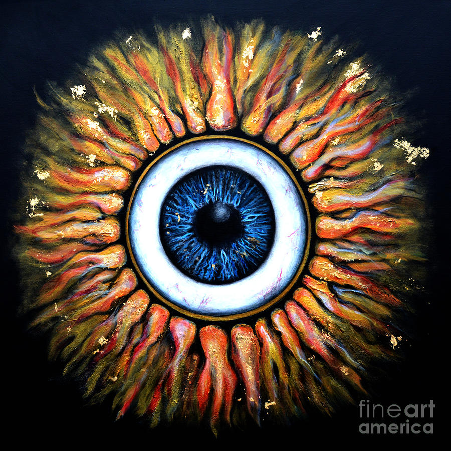 Starry Eye Painting by Leandria Goodman