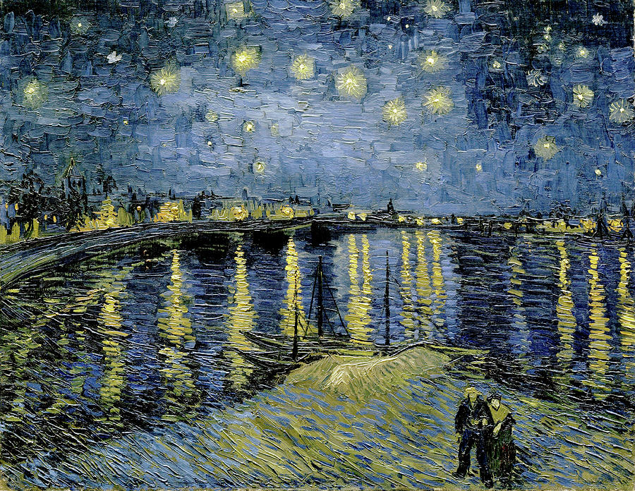  Starry Night-02 Painting by Vincent van Gogh