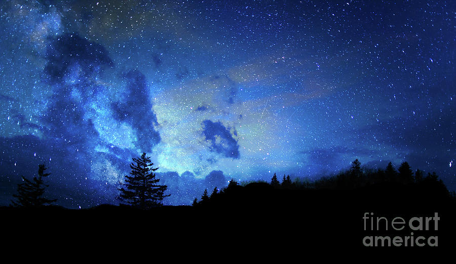 Milky Way Photograph - Starry Night by Bob Song
