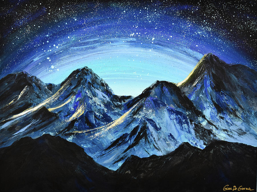 Starry Night Painting by Gina De Gorna