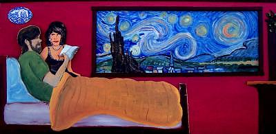 People Relief - Starry Night Hotel Room Thirty Six by Richard Hubal