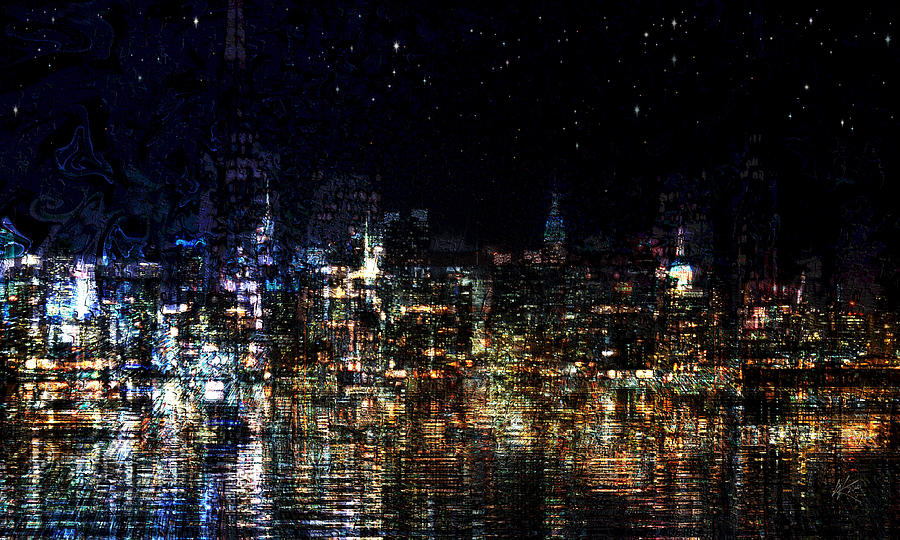 Starry Night Digital Art by Kiki Art