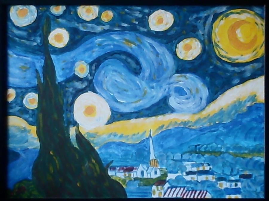Vincent Van Gogh Painting - Starry Starry Night by Nella Coiro