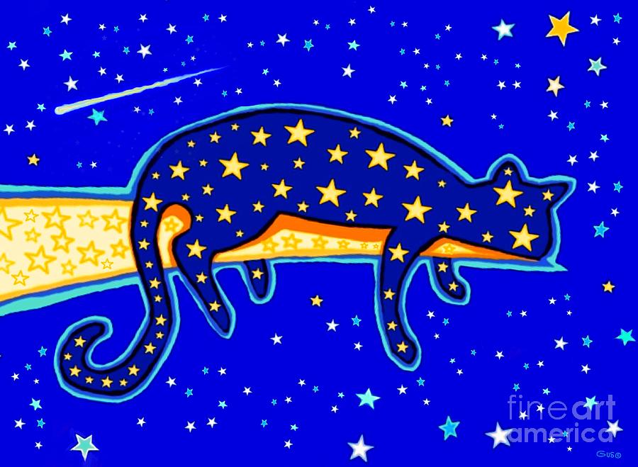 Starry Night Digital Art by Nick Gustafson