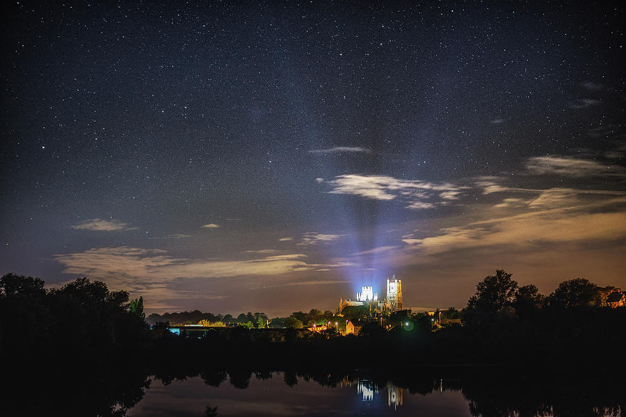 Starry night over Ely Photograph by James Billings