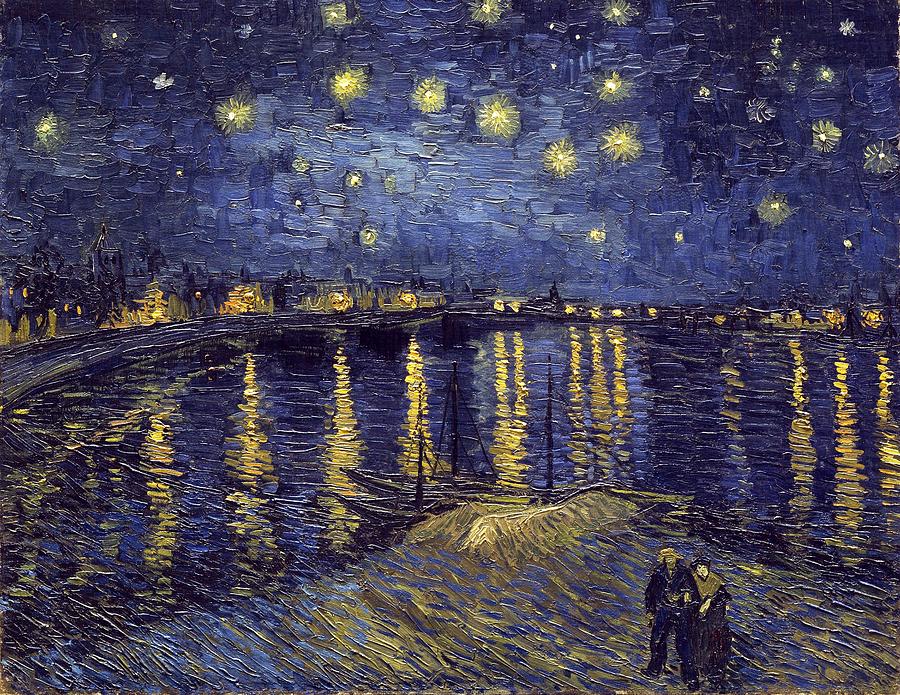 Vincent Van Gogh Painting - Starry Night Over The Rhone #8 by Starry Night