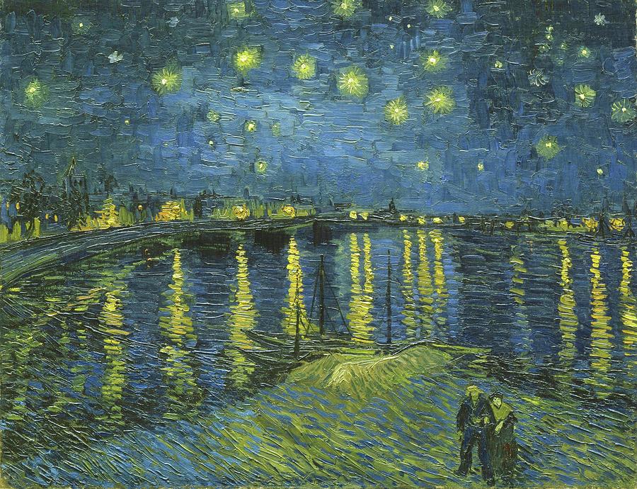 Starry Night Over the Rhone Van Gogh 1888 Painting by Vincent Van Gogh