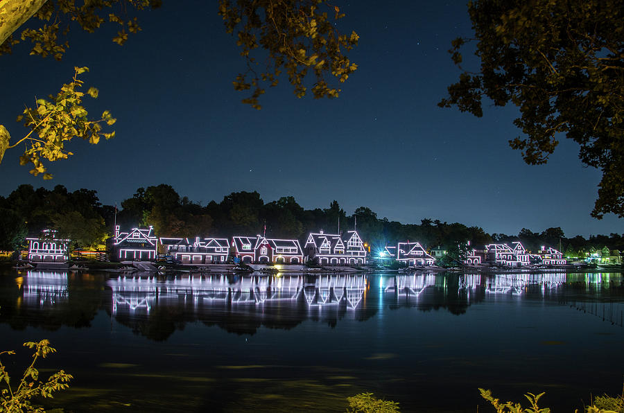 Starry Skies over Boathouse Row Photograph by Bill Cannon