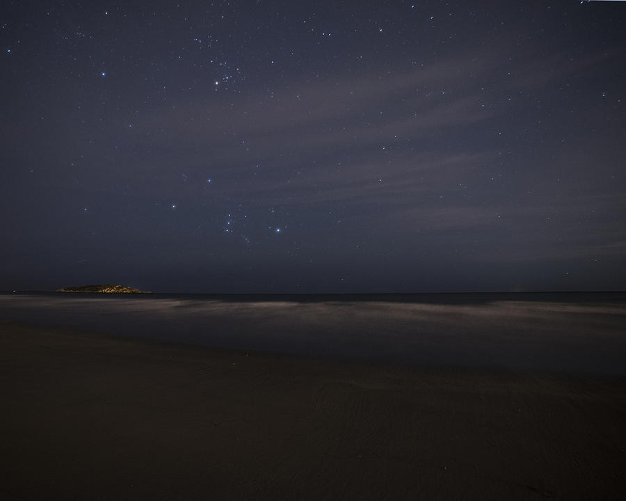 Starry Sky over Good Harbor Beach Gloucester MA Photograph by Toby McGuire