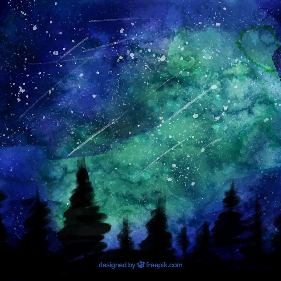 Starry, Starry Night Digital Art by Freepik - Fine Art America