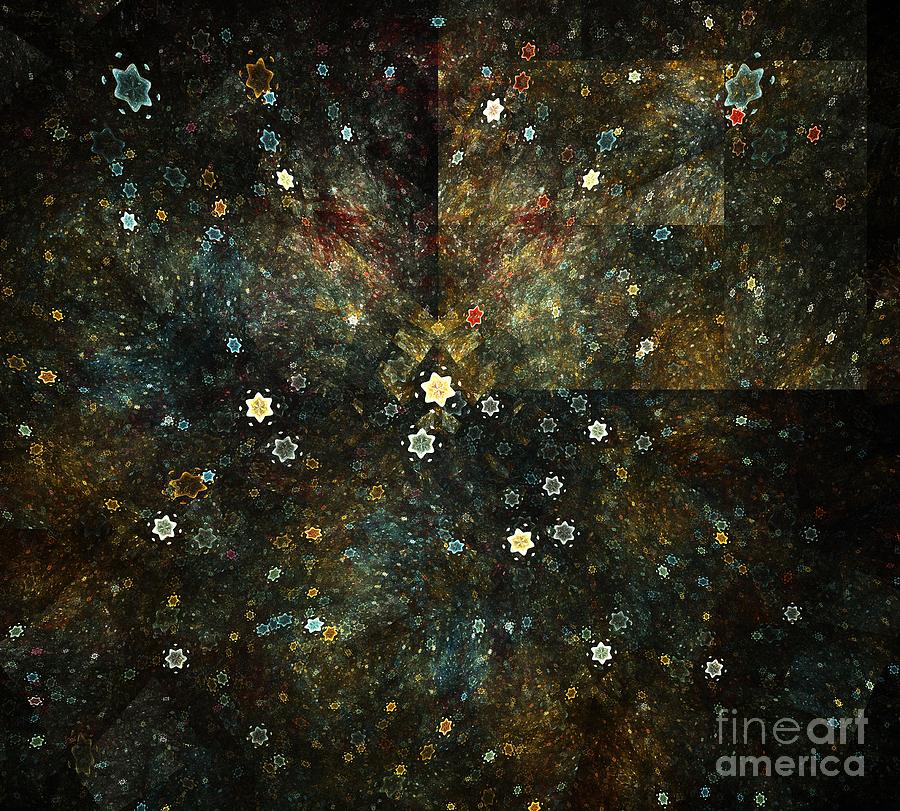 Abstract Digital Art - Starry Universe by Kim Sy Ok