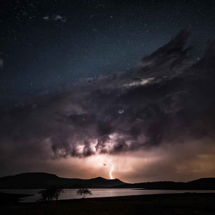 Space Photograph - Stars above the storm by Tim Booth
