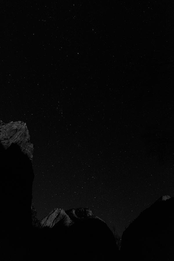 Stars Above Zions BW Photograph by Mitch Johanson - Fine Art America