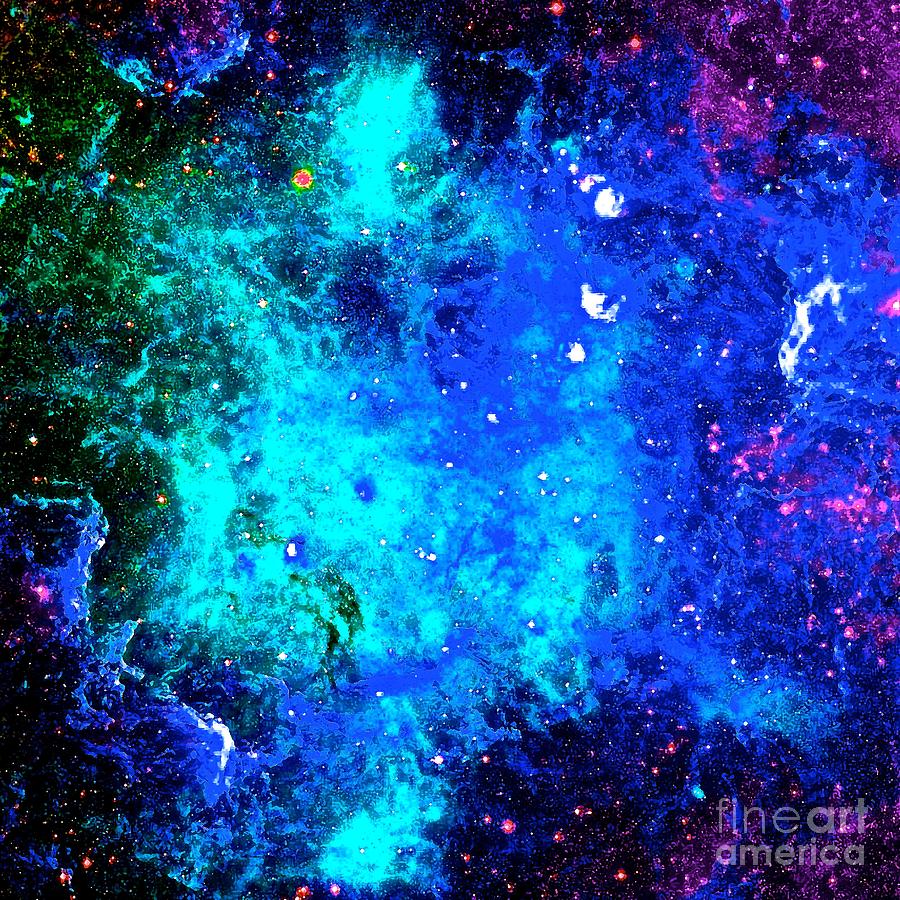 Stars and Nebula Digital Art by Saundra Myles