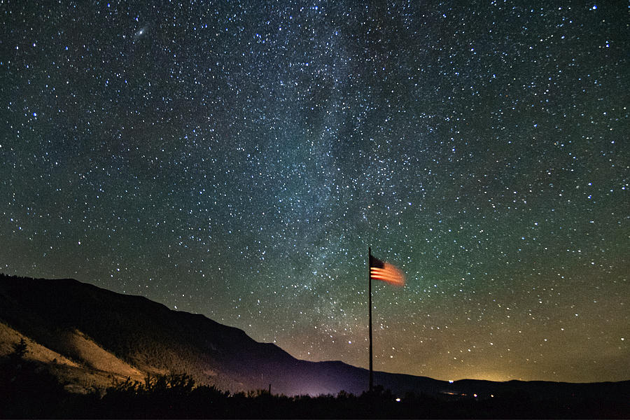 Mountain Photograph - Stars and Stripes by Cat Connor