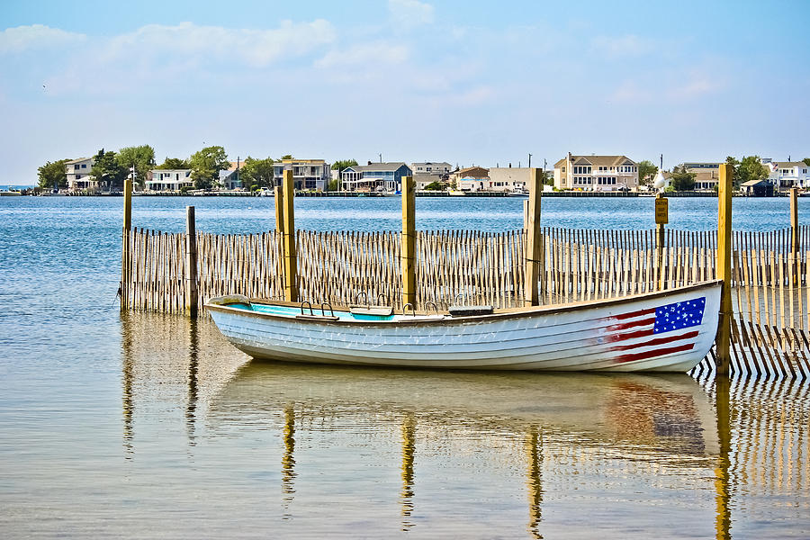 Stars and Stripes Rowboat Photograph by Colleen Kammerer