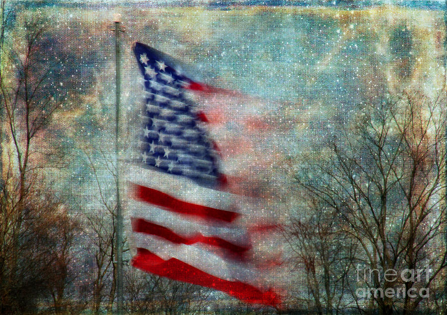 Fourth Of July Photograph - Stars and Stripes American Flag Artistic Liberty by Clare VanderVeen