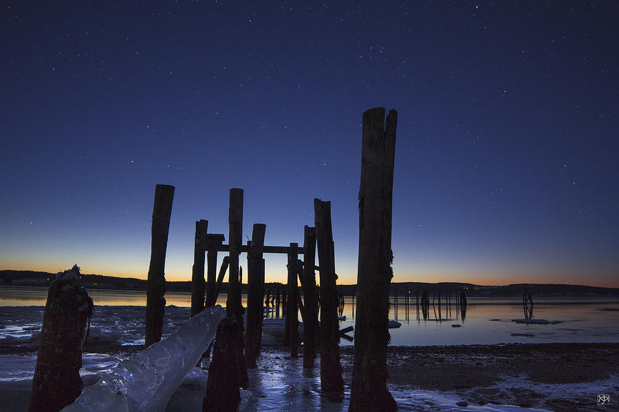 Stars At Sandy Point Sunrise  Photograph by John Meader