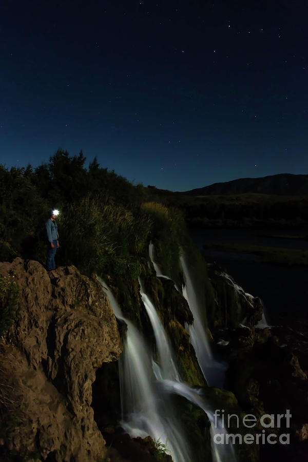 Stars Over Fall  Creek Falls Photograph