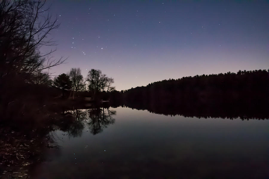 Stars over Houghtons Pond Photograph by Brian MacLean