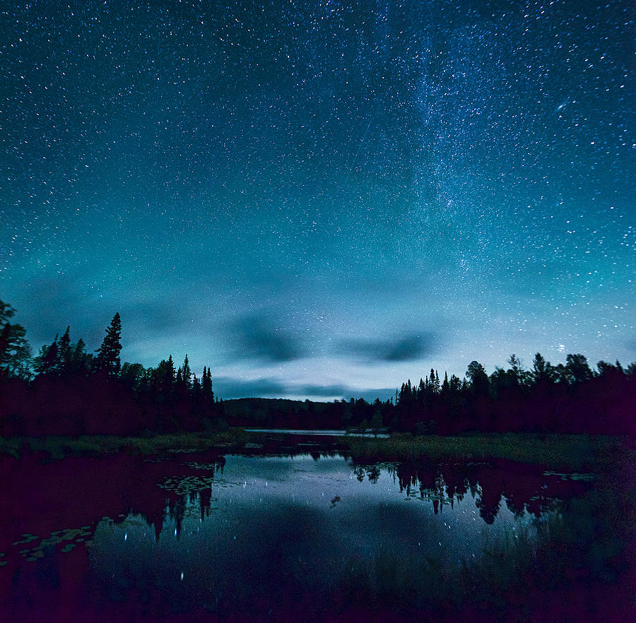 Stars over Lake Vermilion Photograph by Craig Voth - Fine Art America