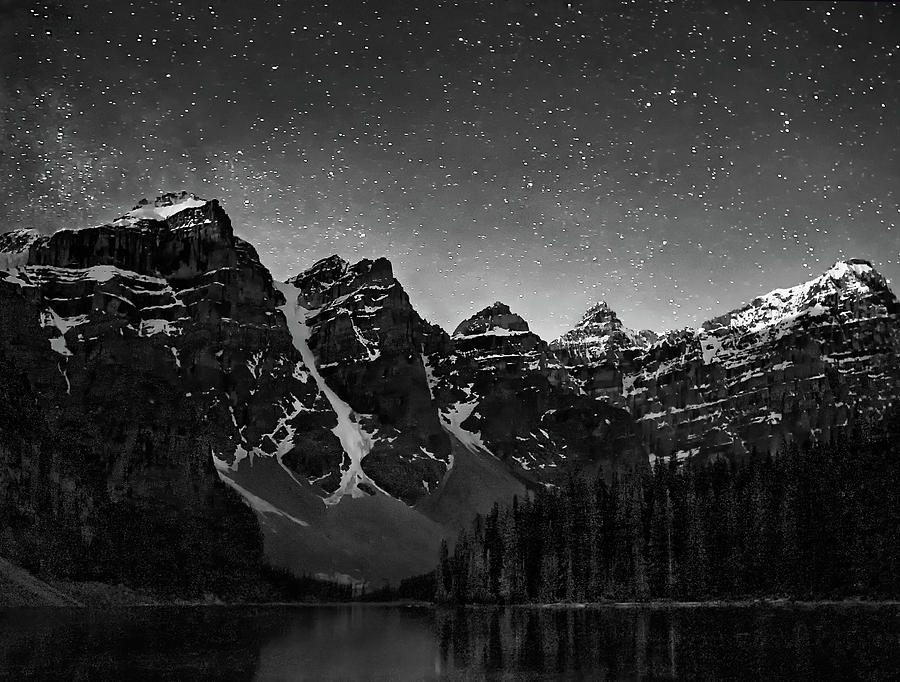 Stars Over Ten Peaks Photograph by Art Cole