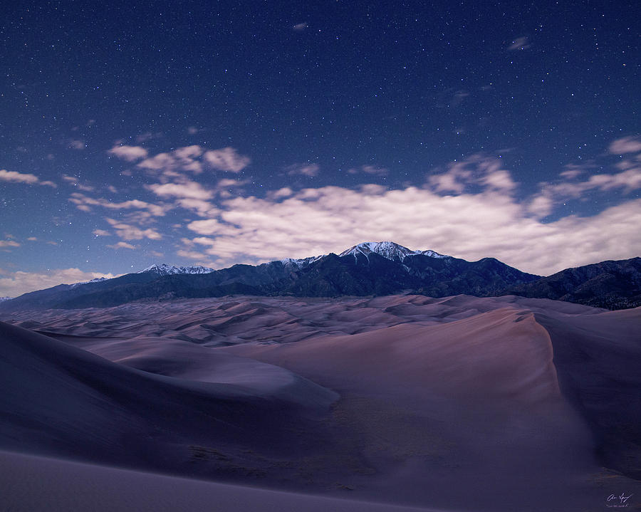 Stars over the Great Sand Dunes Photograph by Aaron Spong