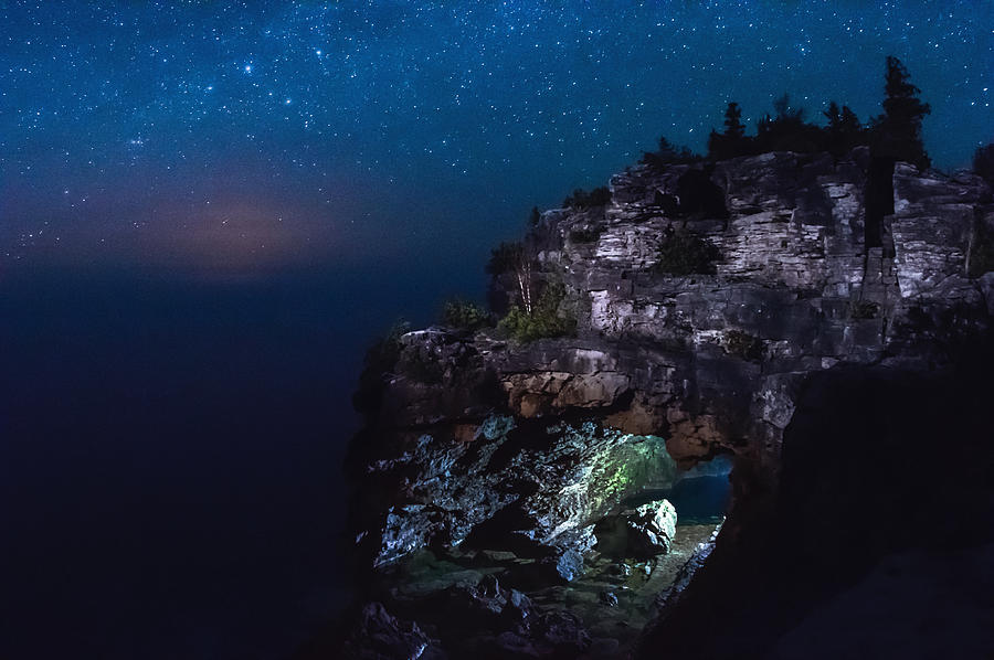 Stars Over The Grotto Photograph
